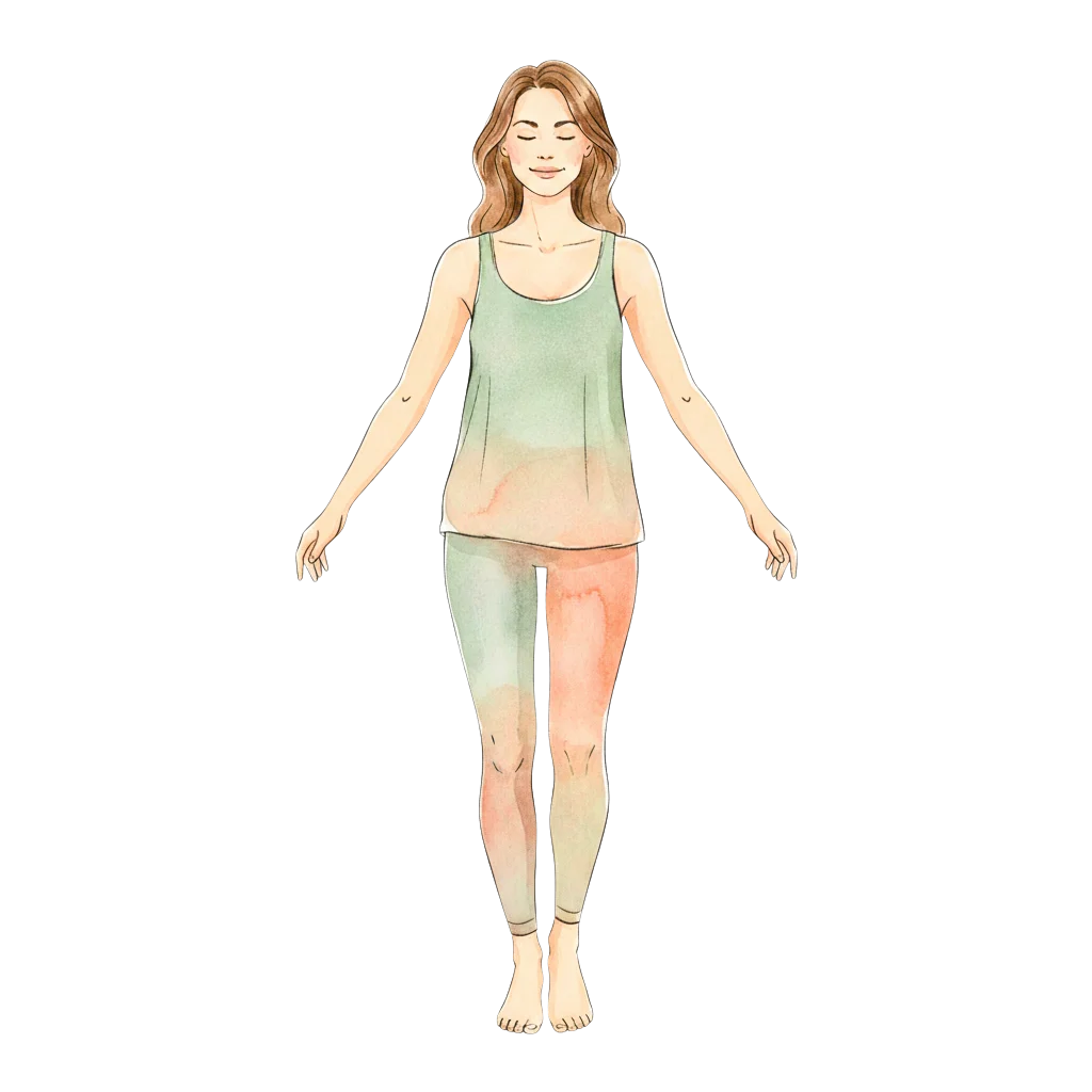 Body map showing how Motherhood burnout affects different body zones