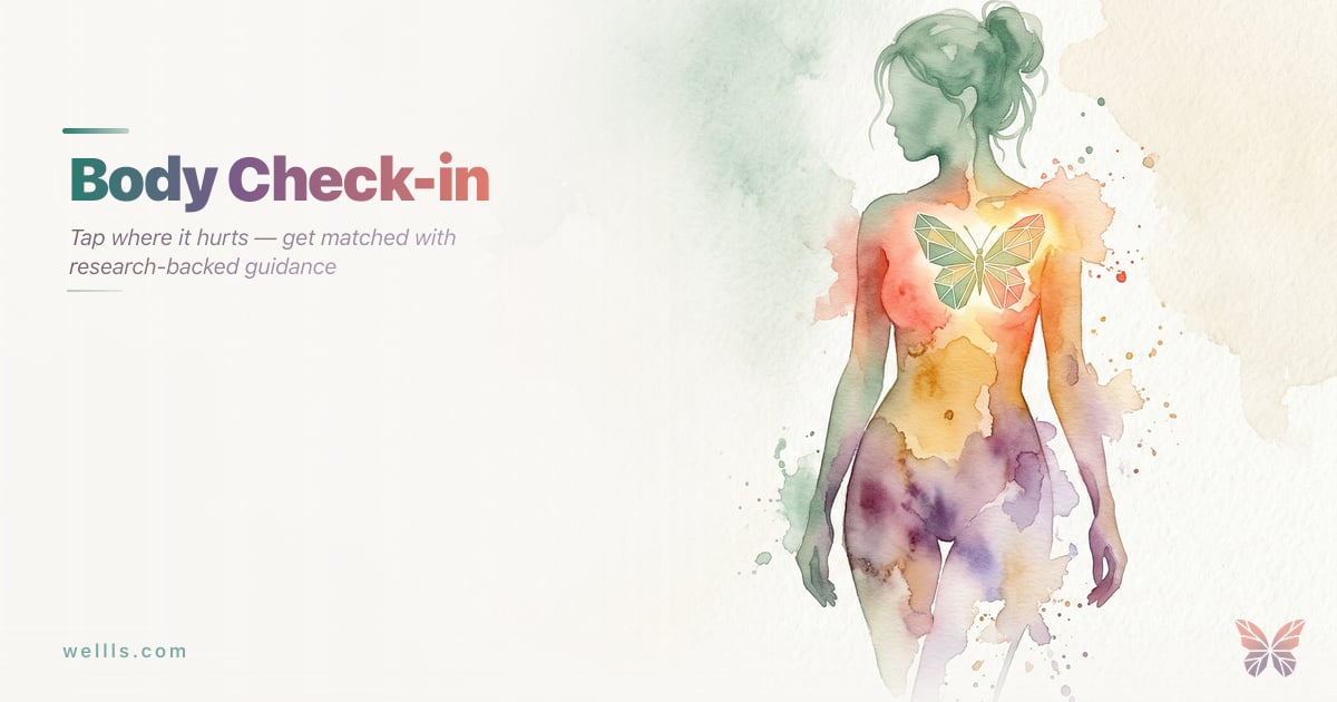 Body Check-in | Where Does It Hurt? | Wellls